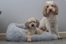 Load image into Gallery viewer, Calming Dog Bed with two dogs
