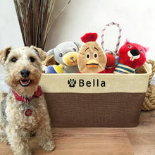 Load image into Gallery viewer, Personalised Dog Toy Basket
